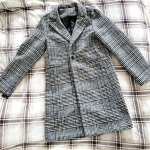 Shein Plaid Oversized Jacket